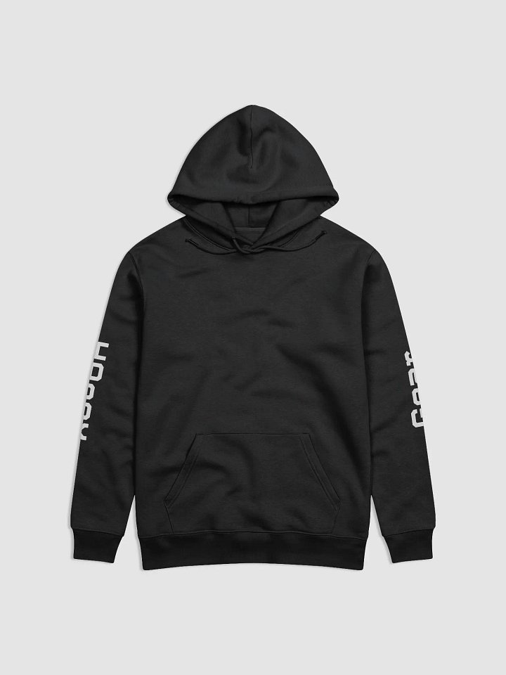 Unisex Essential Eco Hoodie - White HApex Gear Black Logo product image (2)