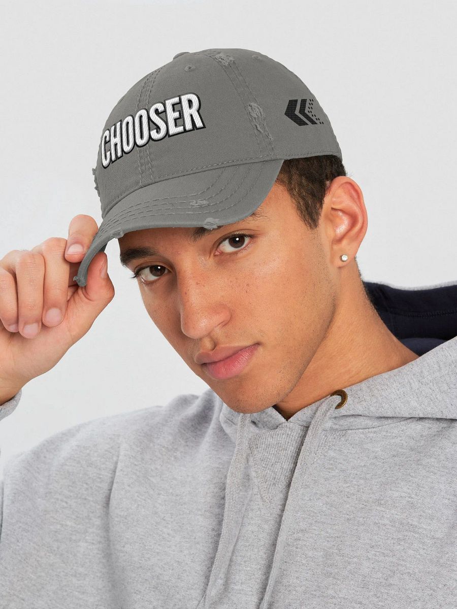 hey, Chooser Distressed Dad Hat by One Choice Magazine product image (1)