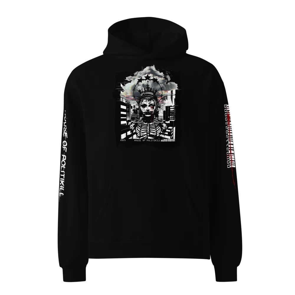 DIGITAL GLITCH QUEEN - CORRUPTED CODE - UNISEX HOODIE product image (1)