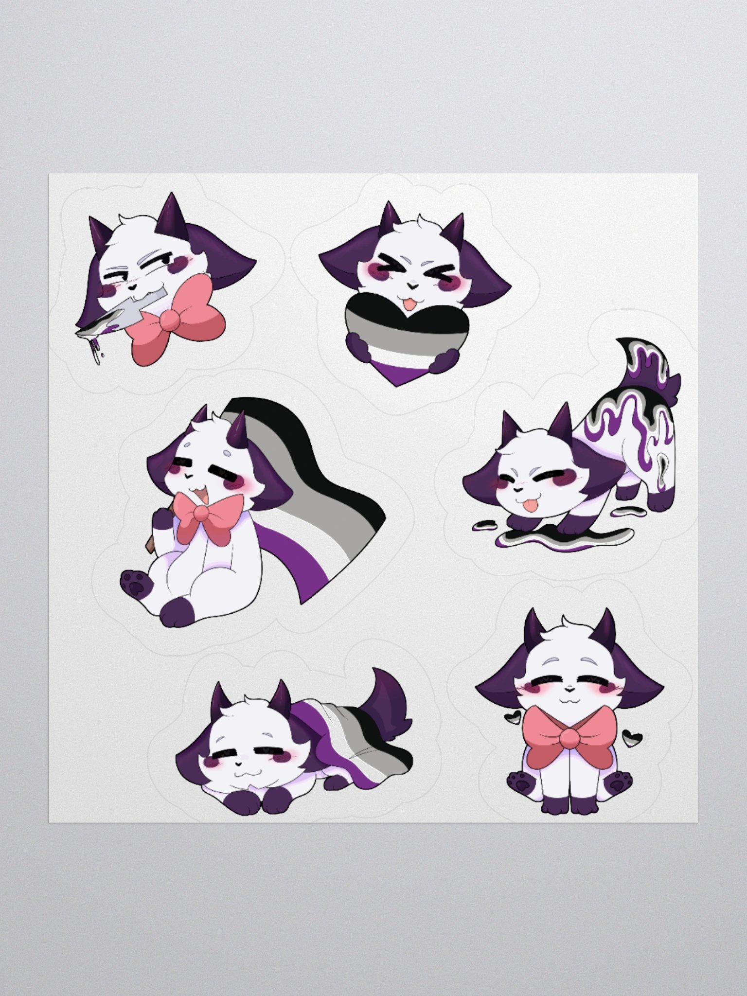 PRIDE/ASexual Sticker sheet product image (1)