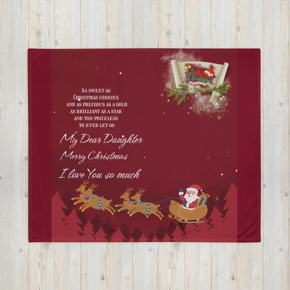My dear Daughter Blanket Christmas decoration product image (4)