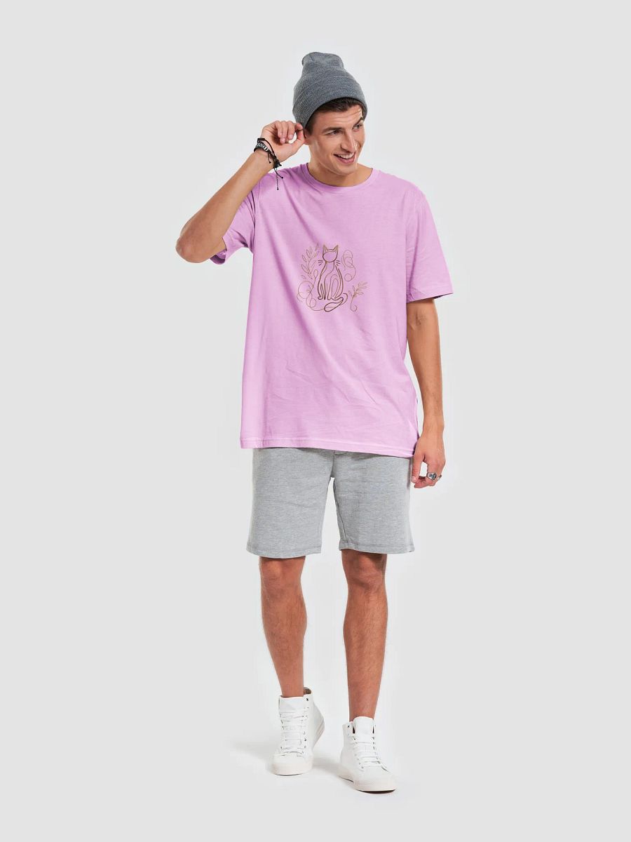 Cat Line Graphic Bella+Canvas Unisex Supersoft T-Shirt product image (56)