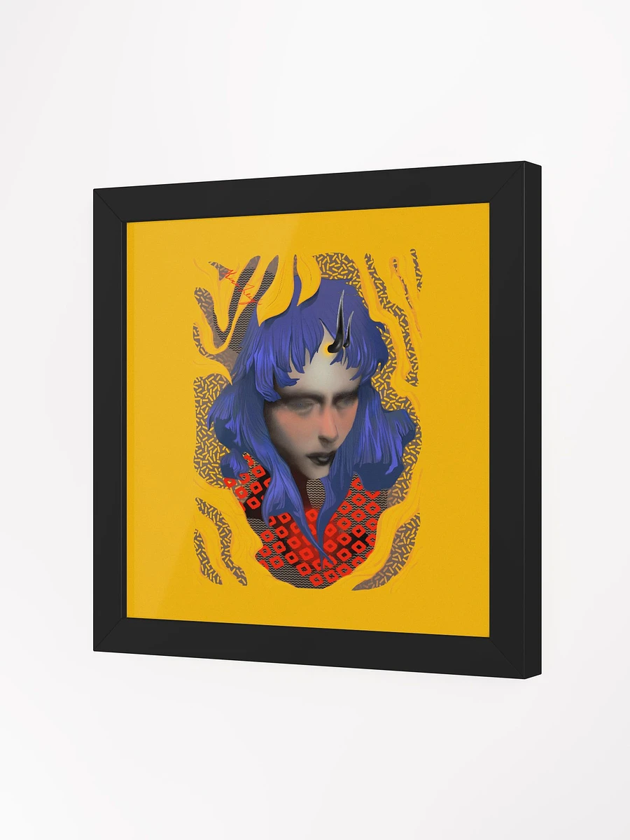 Something Strange, Charming and Blue Square Framed Matte Print product image (17)