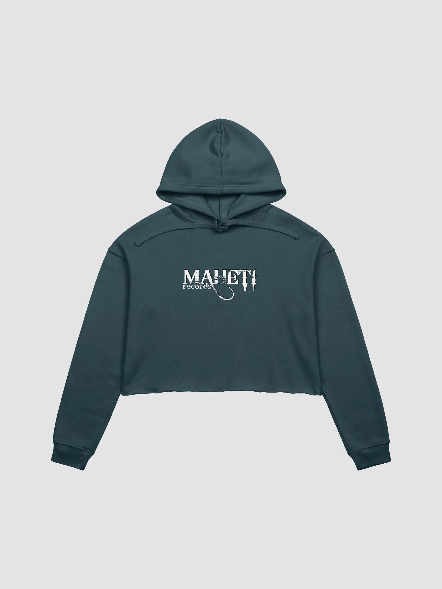 Maheti Fleece Grop Hoodie / White Logo / Women product image (1)