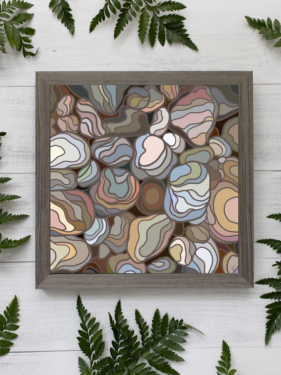 Earthy Canvas Art: Stone Pattern - Stones No. 3 product image (5)