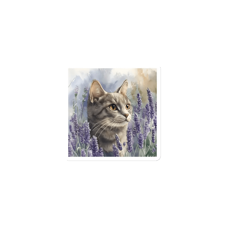 Serene Lavender Cat Magnets product image (1)