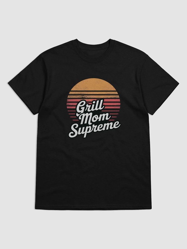 Retro Sunset Grill Mom Supreme Tee product image (2)