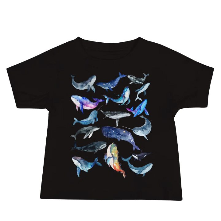 Whale Collage Baby T-Shirt product image (1)