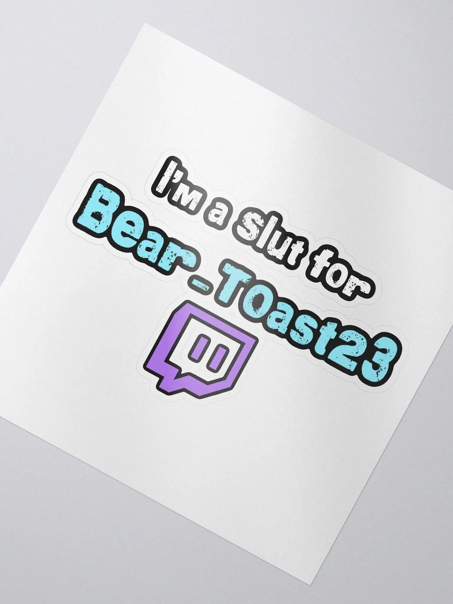 Slut for Bear Toast (sticker) product image (2)