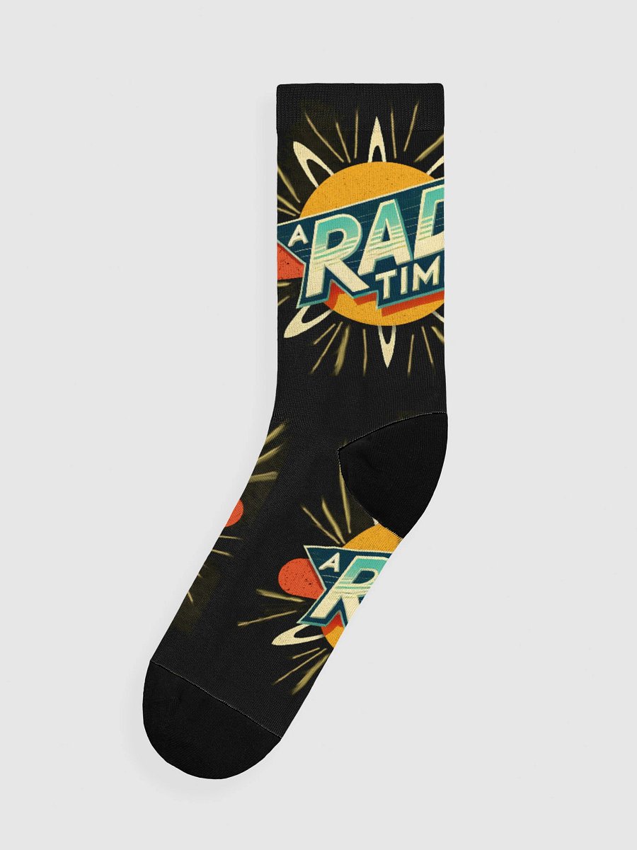 Retro RAD TIME Crew Socks product image (2)