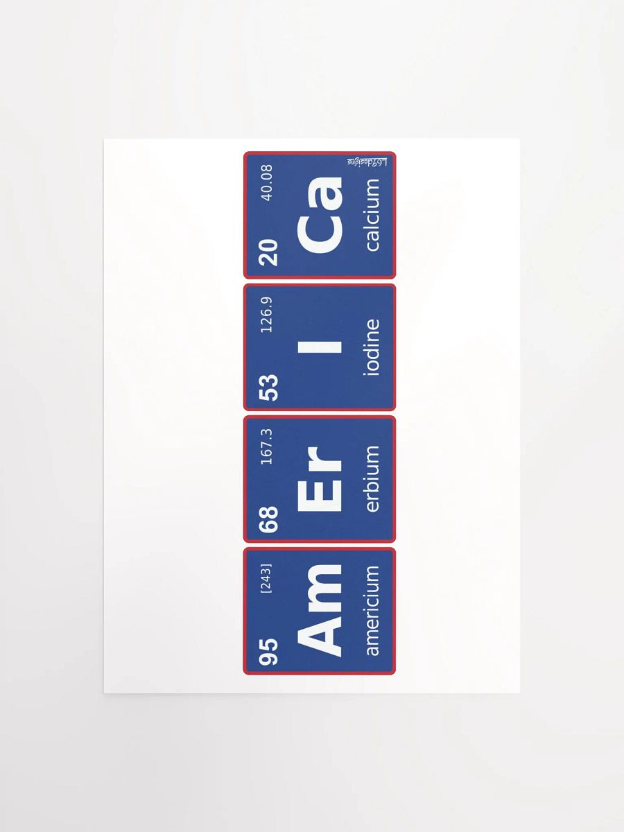 AMERICAN PERIODIC TABLE product image (1)