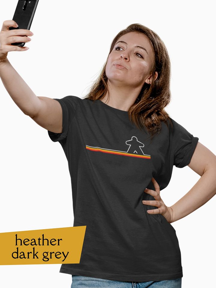 Retro Lines Board Game Shirt, Meeple Outline T-shirt product image (1)