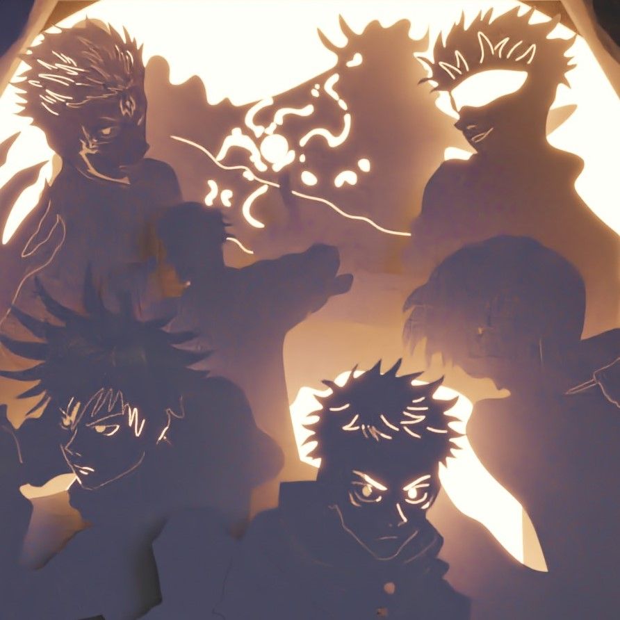 Jujutsu Kaisen Lightbox template 2 in 1 - PDF PNG SVG DXF + Video Tutorial product image (3)