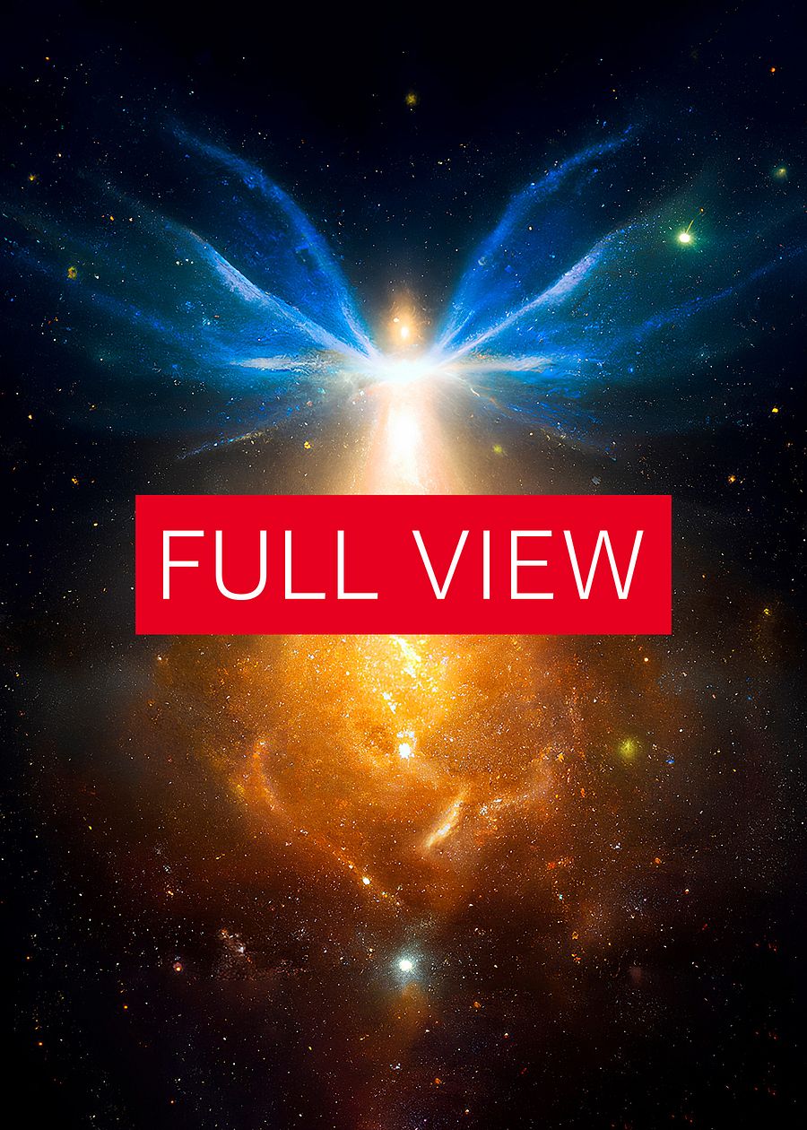 Heaven's Gate #1.3 — vibrant space poster, ethereal yoga print, abstract art, spiritual wall decor, aura poster, astrology poster, astronomy poster product image (3)