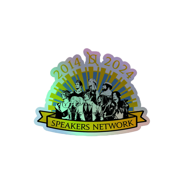 Speakers 10th Anniversary Holographic Sticker product image (1)