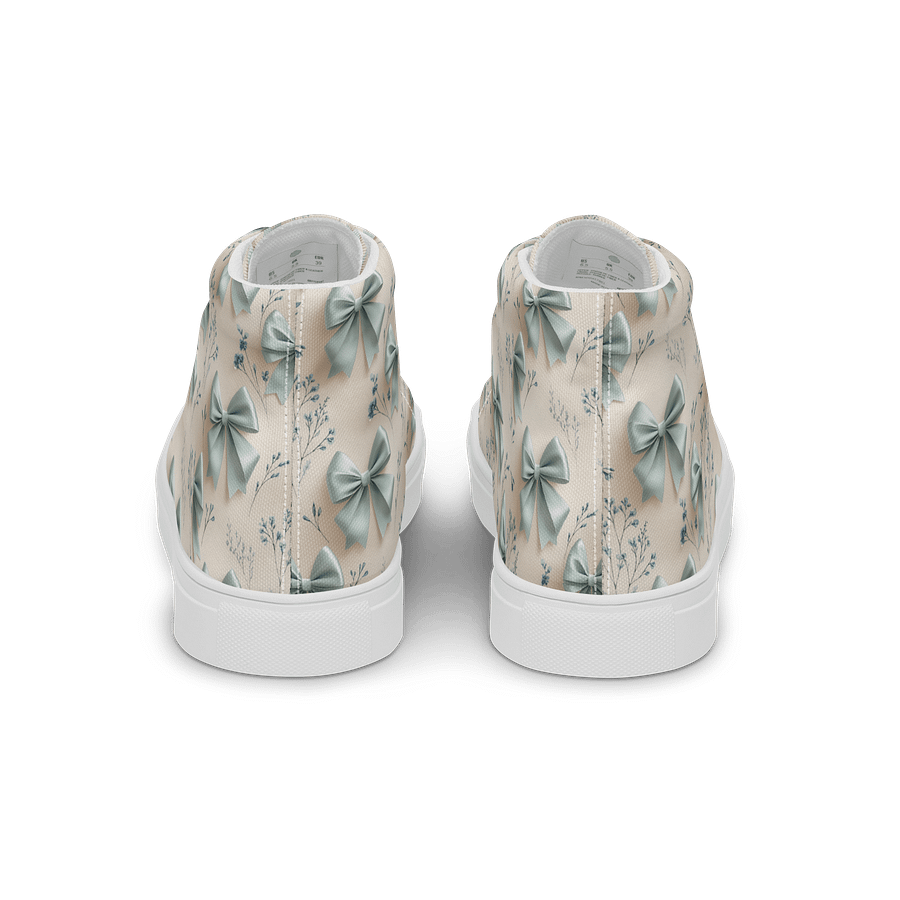 Women's High Top Canvas Shoes – Something Blue Bows product image (4)