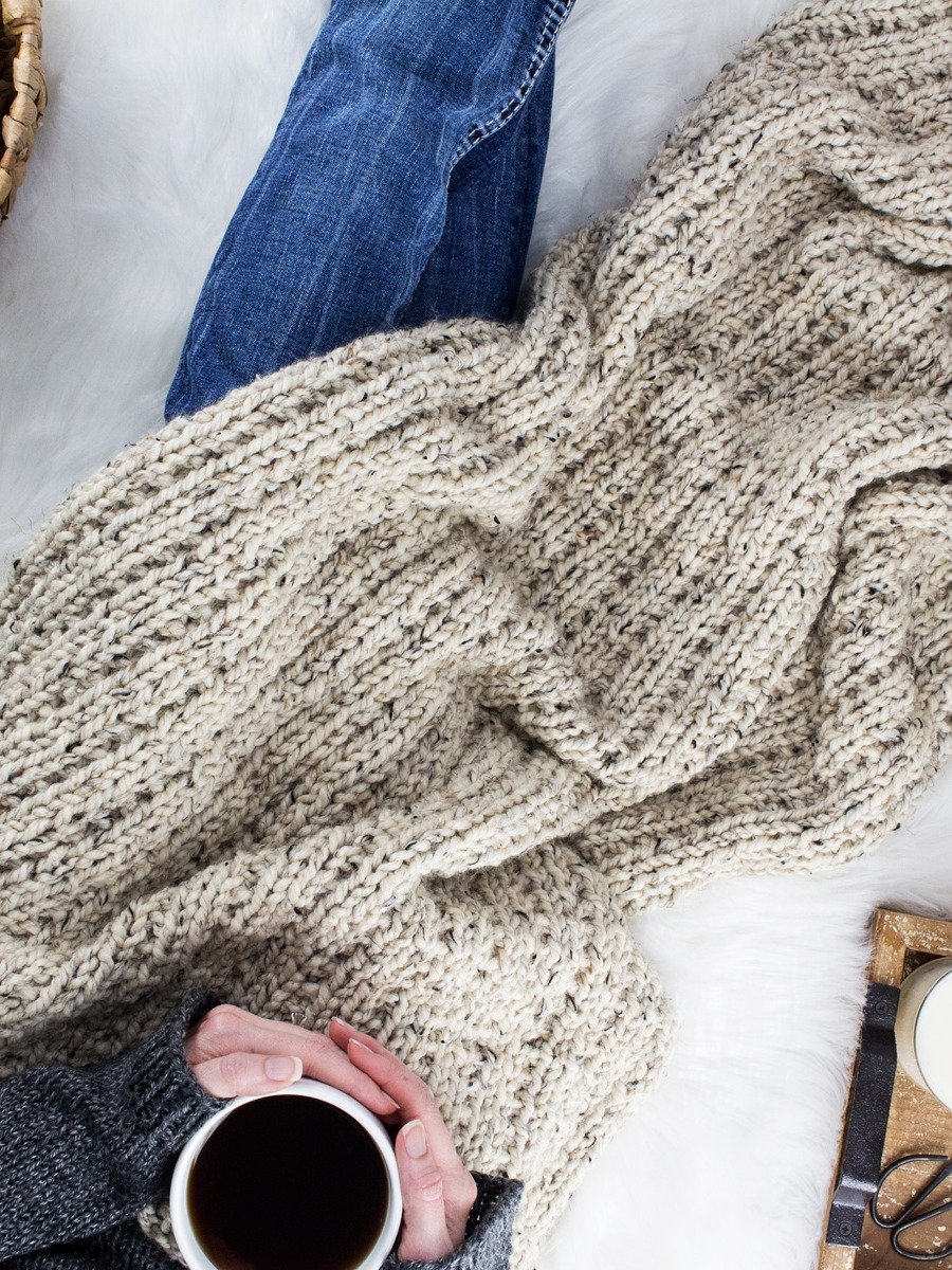 Quick & Easy Blanket Knitting Pattern - Blessing product image (2)