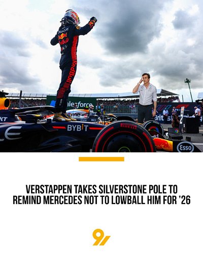 SILVERSTONE—Realizing that fighting the rumors wasn’t working, Max Verstappen secured pole position for the British Grand Pri...