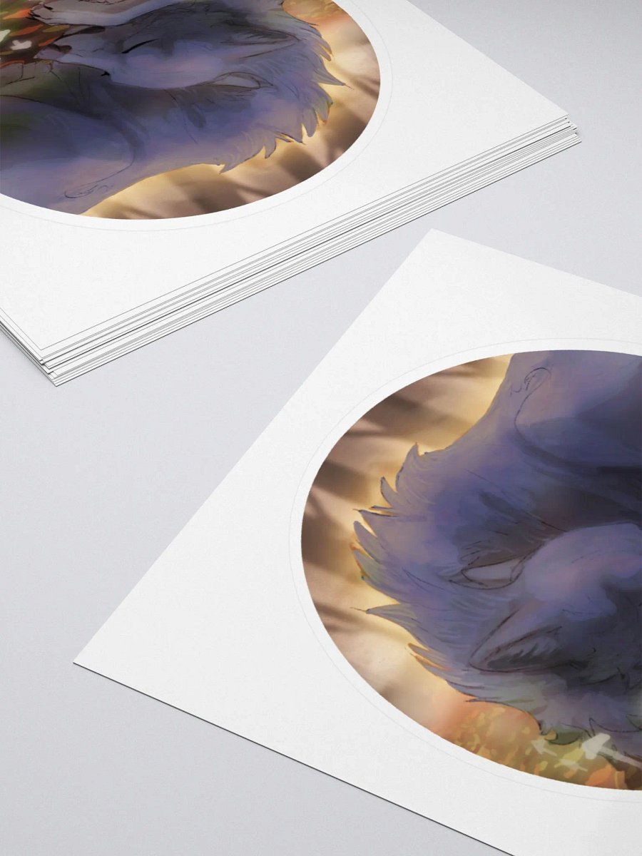 Sleeping Wolf Sticker product image (10)