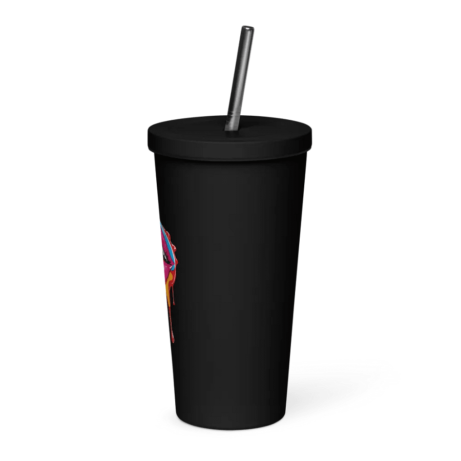 MOLLIPOP INSULATED TUMBLER WITH STRAW product image (3)