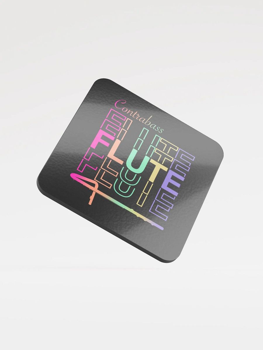 Symmetrical Flute Graphic Coaster - Contrabass Flute product image (1)