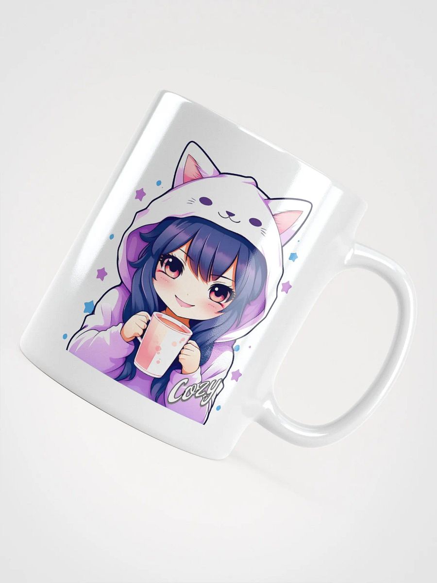 Cozy Kawaii Anime Girl - Coffee or Soup Mug - 11 oz - 15 oz - 20 oz - v1 product image (3)
