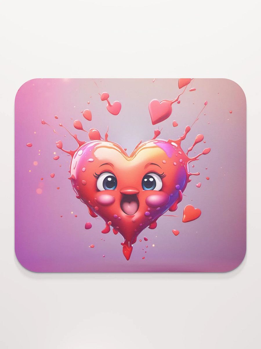 Cute Heart Mouse Pad product image (2)