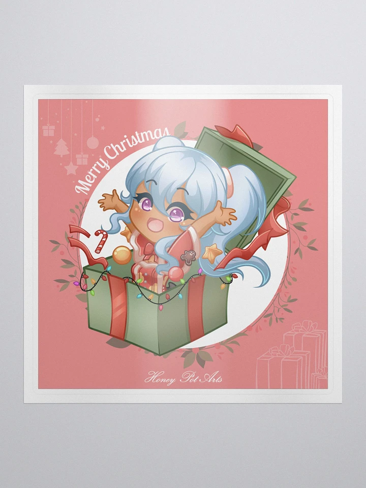 Merry Christmas Pop-Up Present Koko Sticker product image (1)