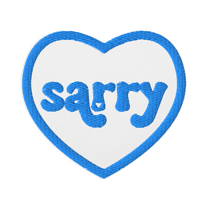 sarry logo iron on patch product image (1)
