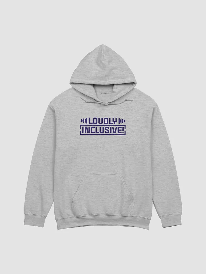 Light Hoodie with Purple Logo product image (1)
