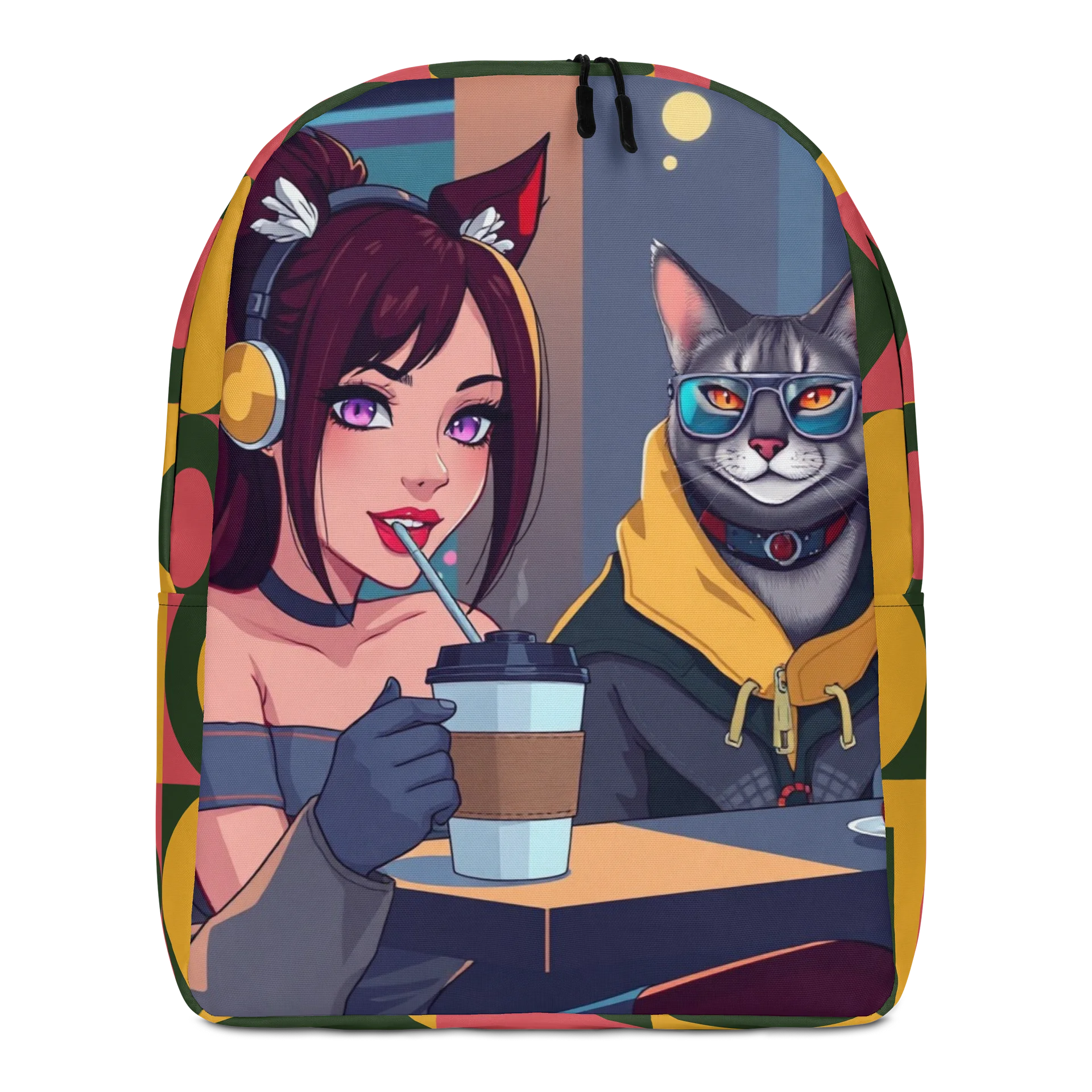 Minimalist Backpack - Purrfectly Sophisticated product image (2)