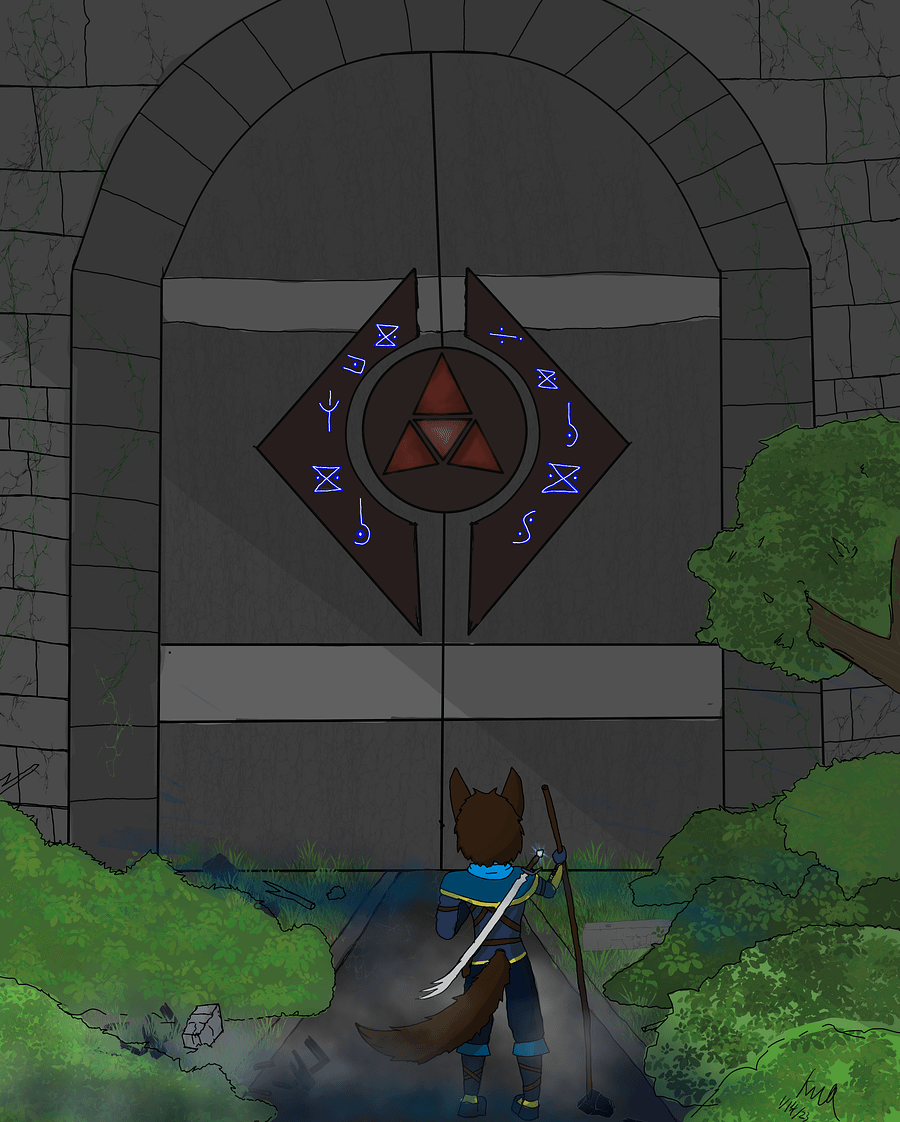 Ruins entrance photo product image (1)