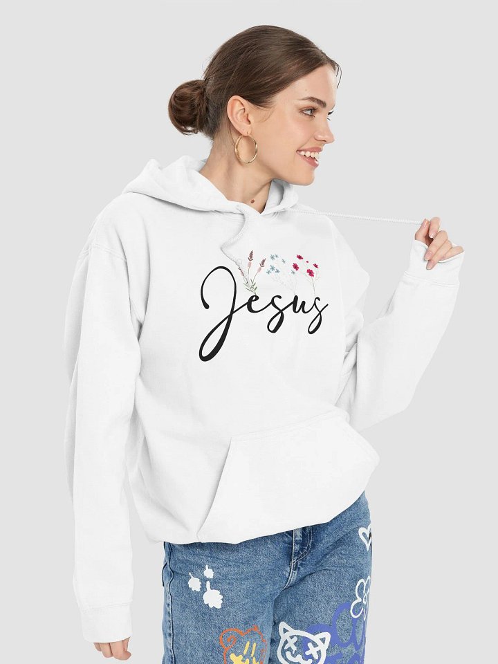 Jesus Floral Hoodie product image (1)
