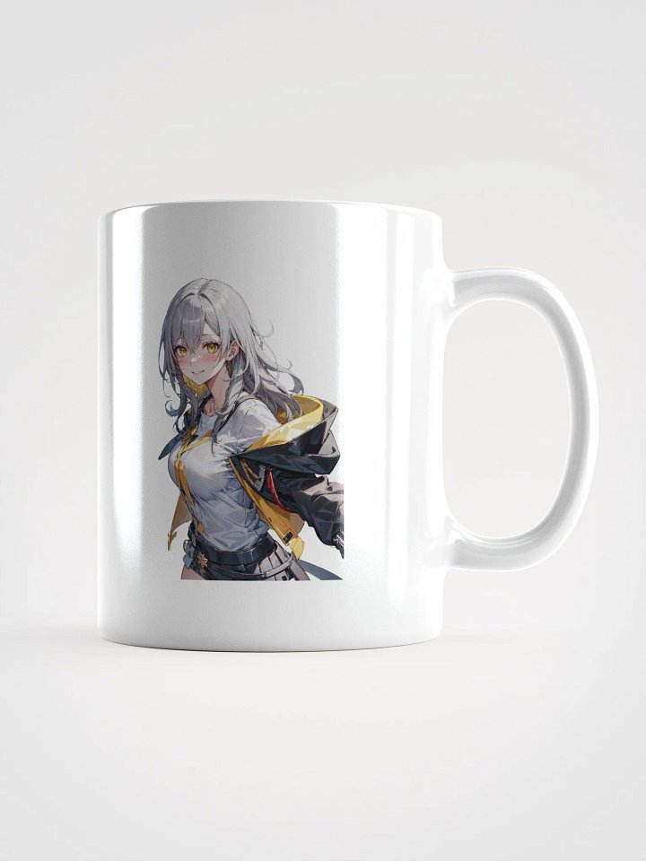 White Glossy Mug - Trailblazer Female (Honkai Star Rail) product image (1)