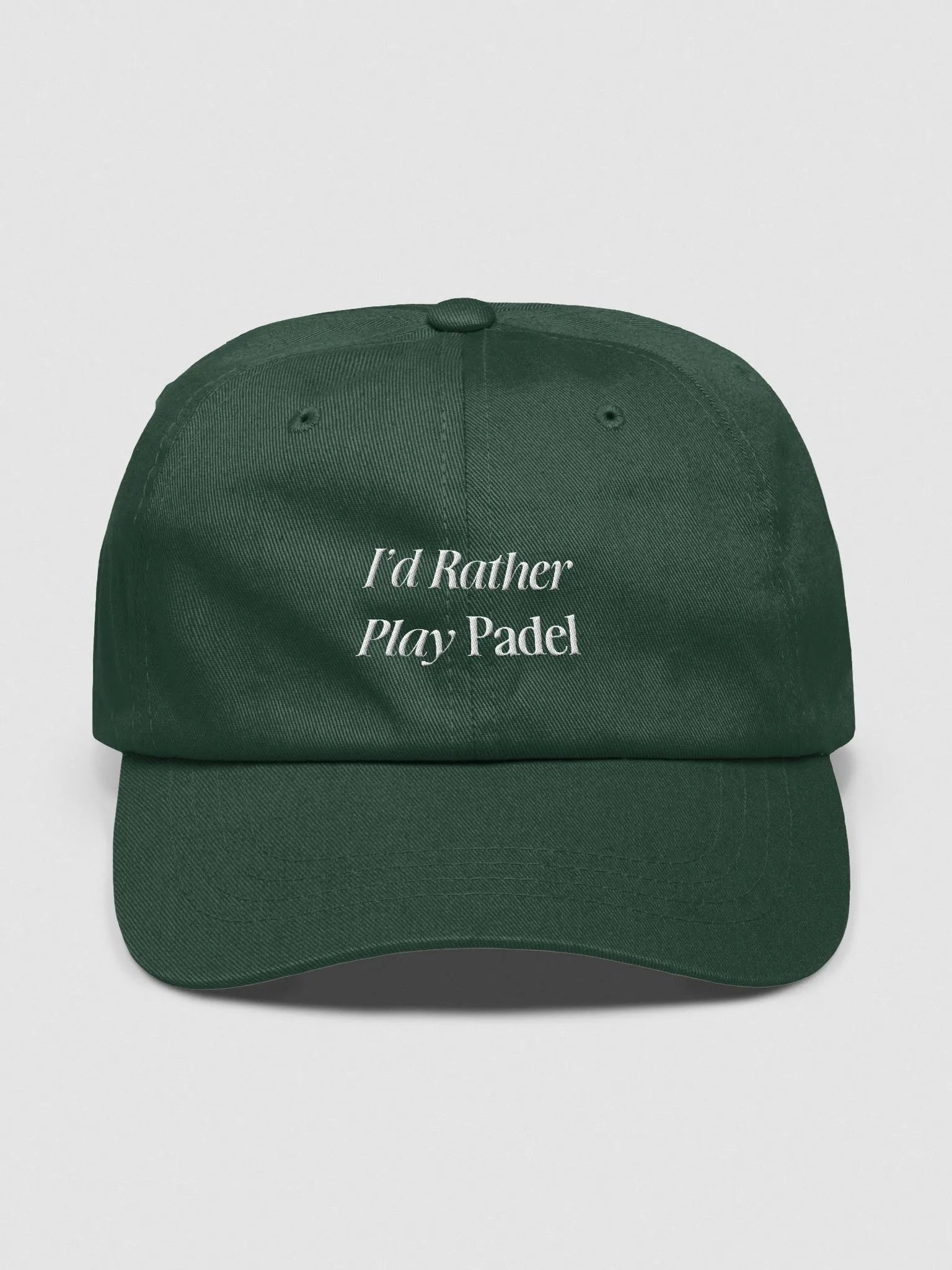 I'd Rather Play Padel — Dad Hat 100% Cotton product image (1)