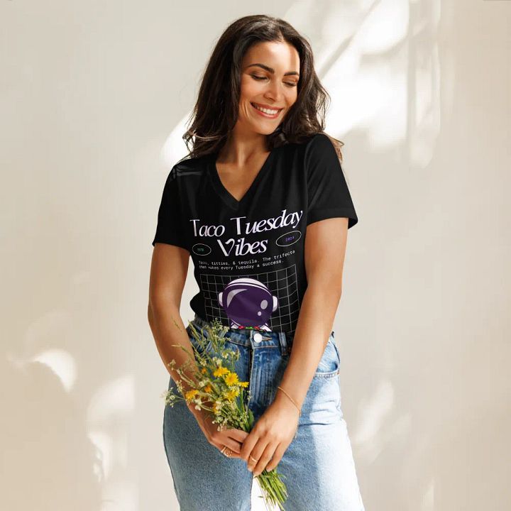Taco Tuesday Vibes V Neck product image (2)