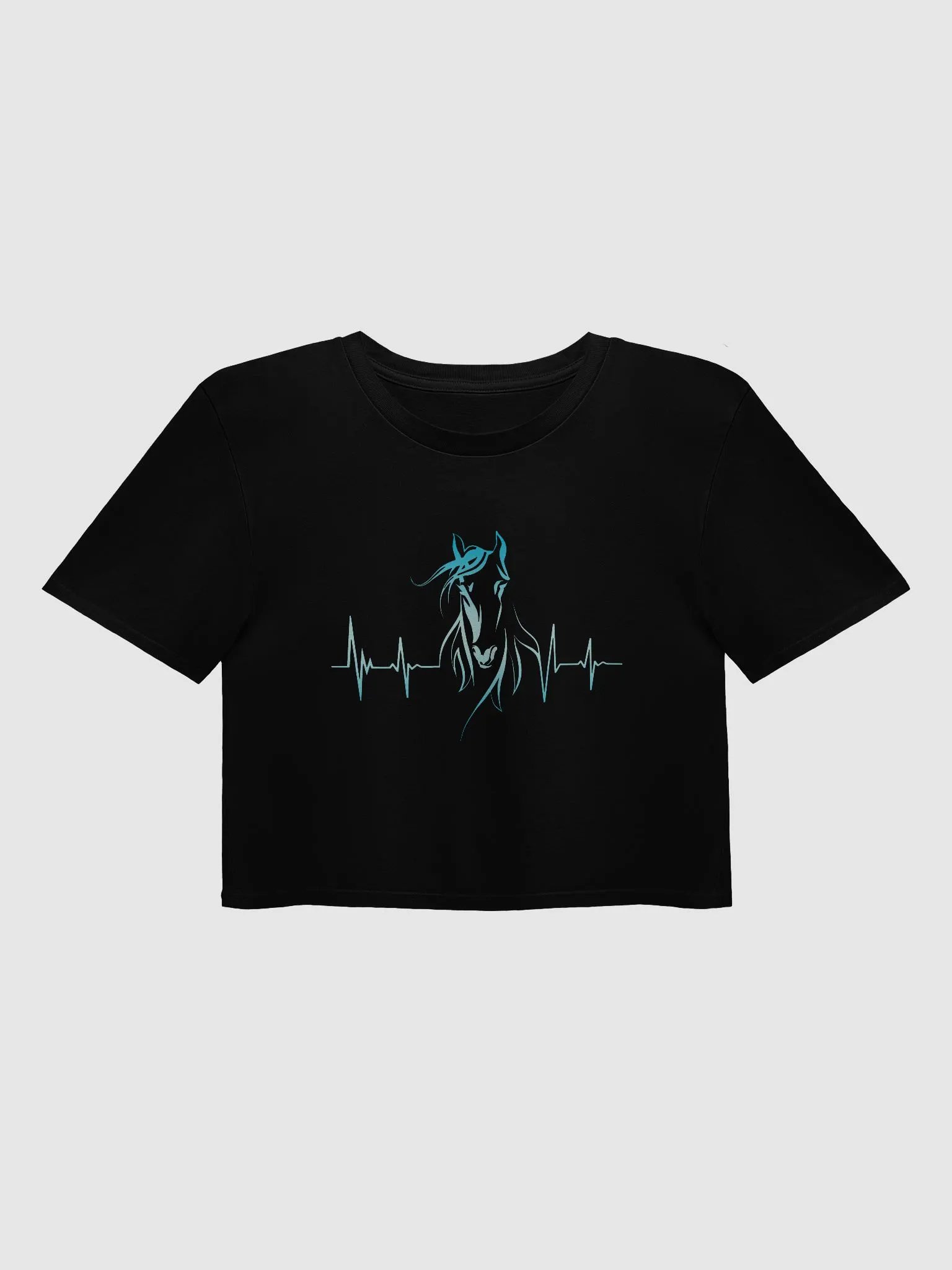 Horse Heartbeat Crop Top product image (1)