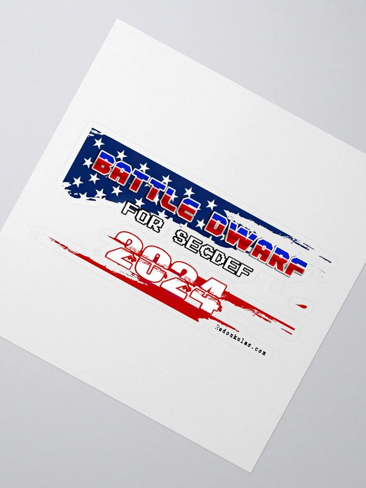 Battle Dwarf for SECDEF Parody Sticker product image (5)