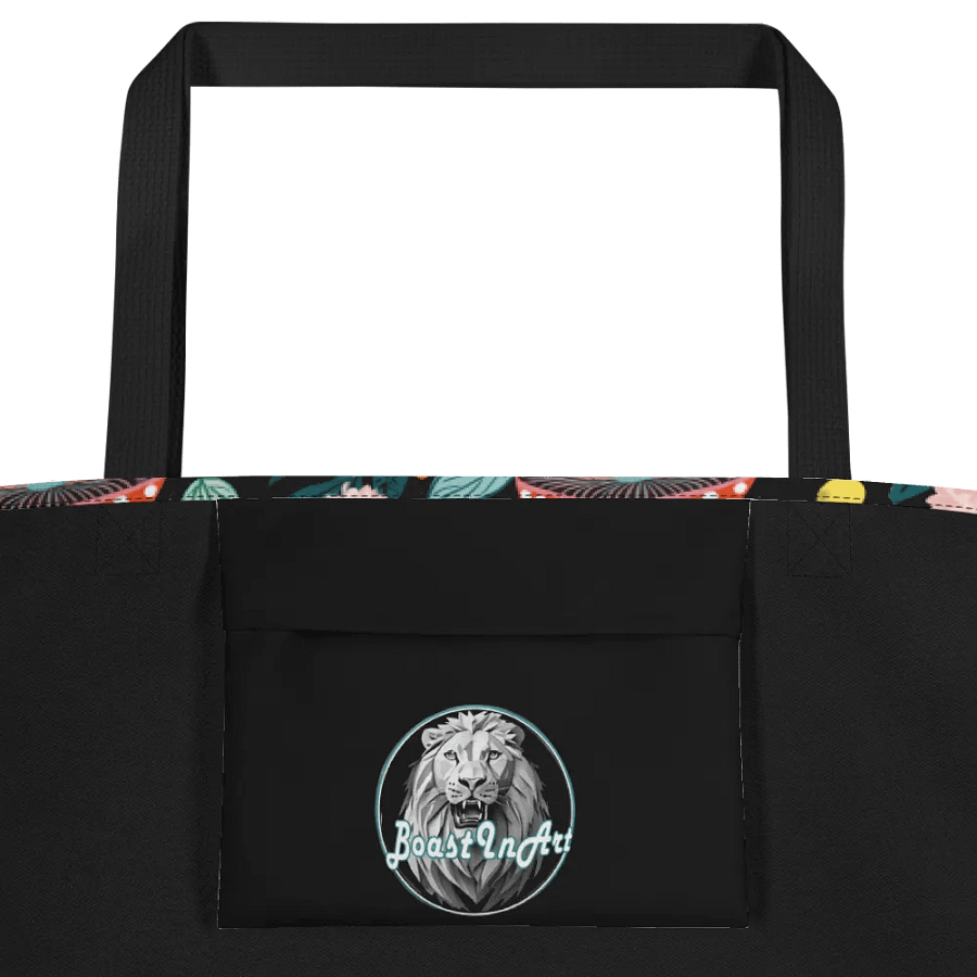 Mushroom Art Print Tote | Retro Style Tote Accessory | Fungi Cuteness product image (4)