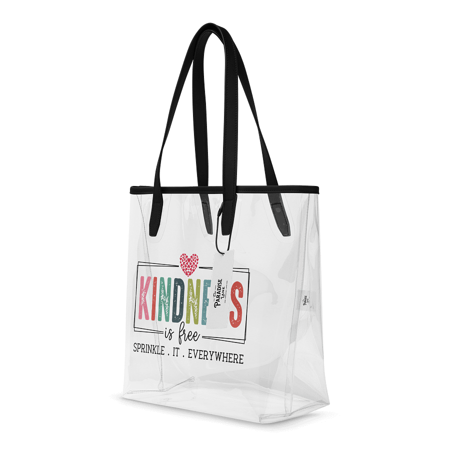 Kindness Is Free Clear Tote Bag – Sprinkle It Everywhere product image (4)