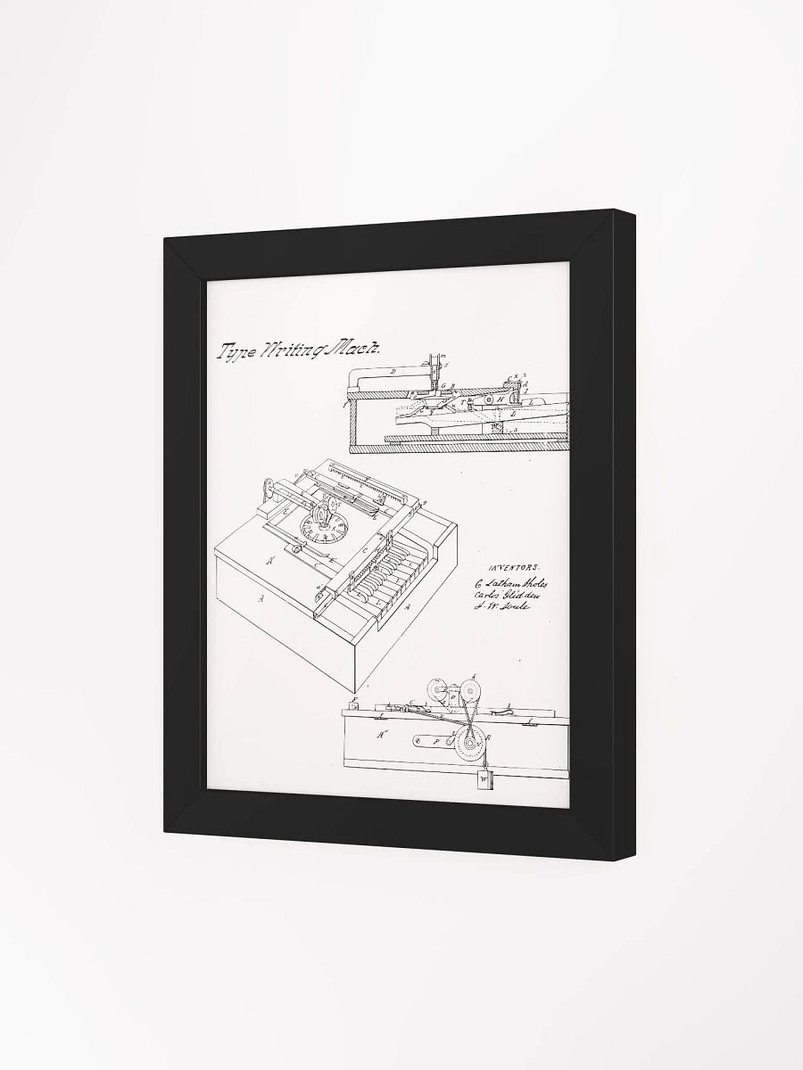 Sholes, Glidden, & Soule – Type Writing Machine (Typewriter) product image (3)