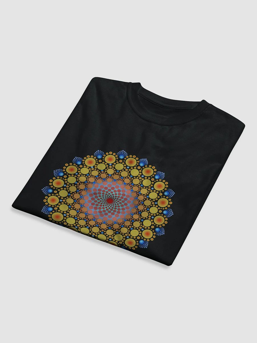 Orange Sunflower Mandala Unisex Organic T-Shirt product image (5)