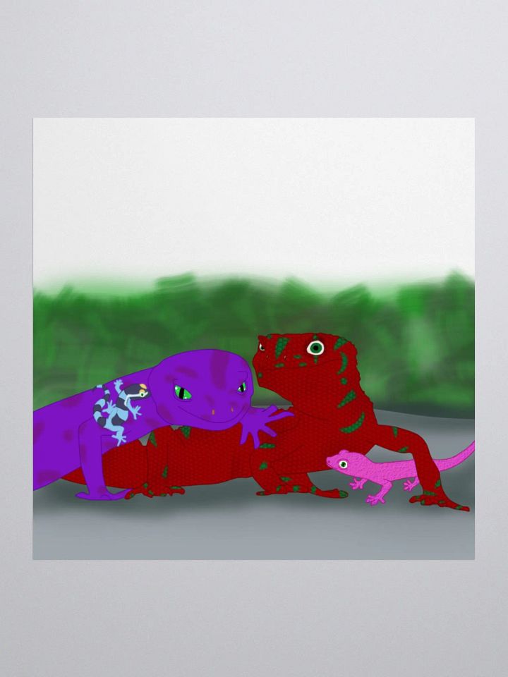 Gecko Family Sticker product image (1)