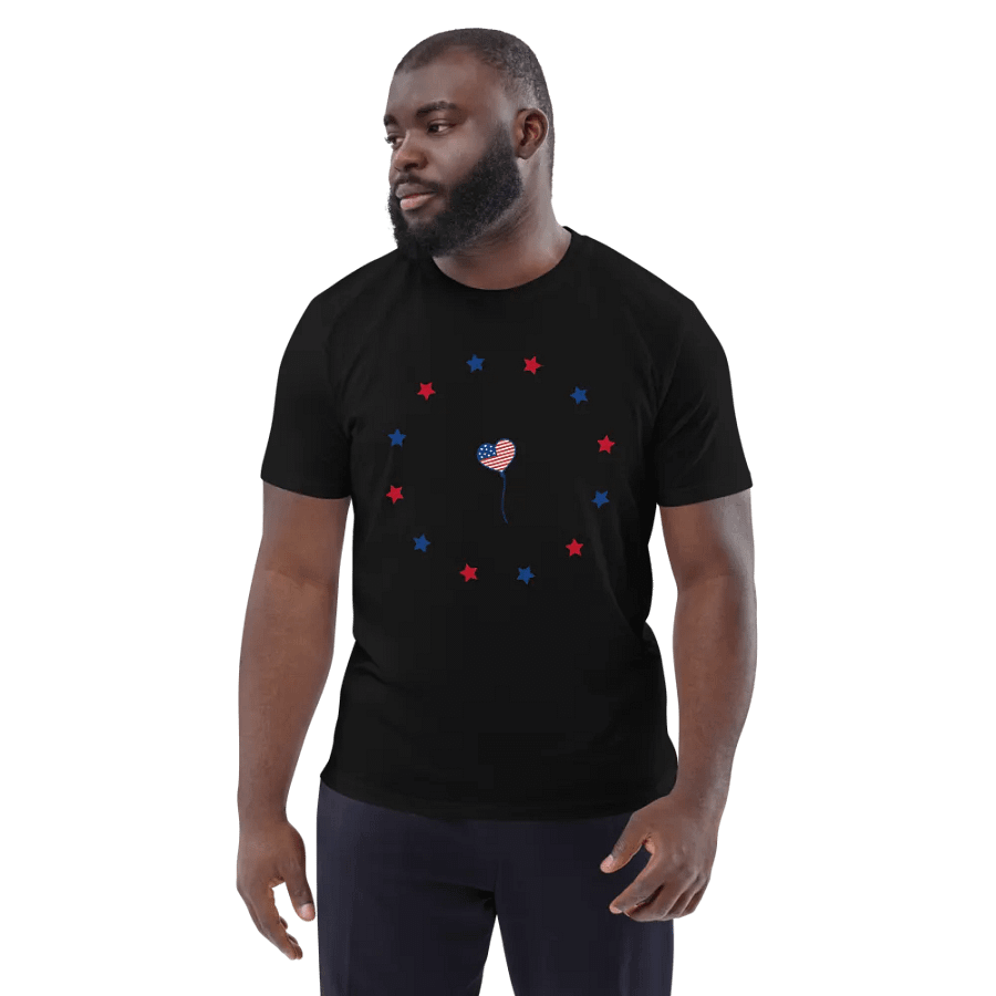 Patriotic USA Flag Design Paddle Racquet T-Shirt product image (11)