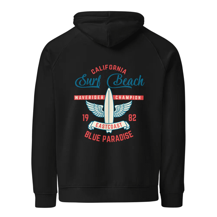 California Surf Beach Eco Raglan Hoodie product image (1)