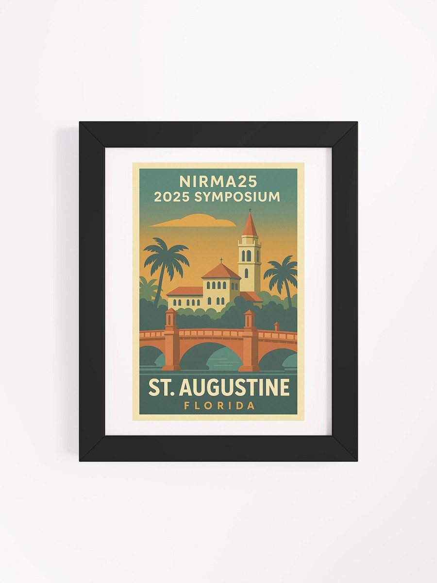St. Augustine Bridge Framed Poster – Vintage Travel Edition product image (4)