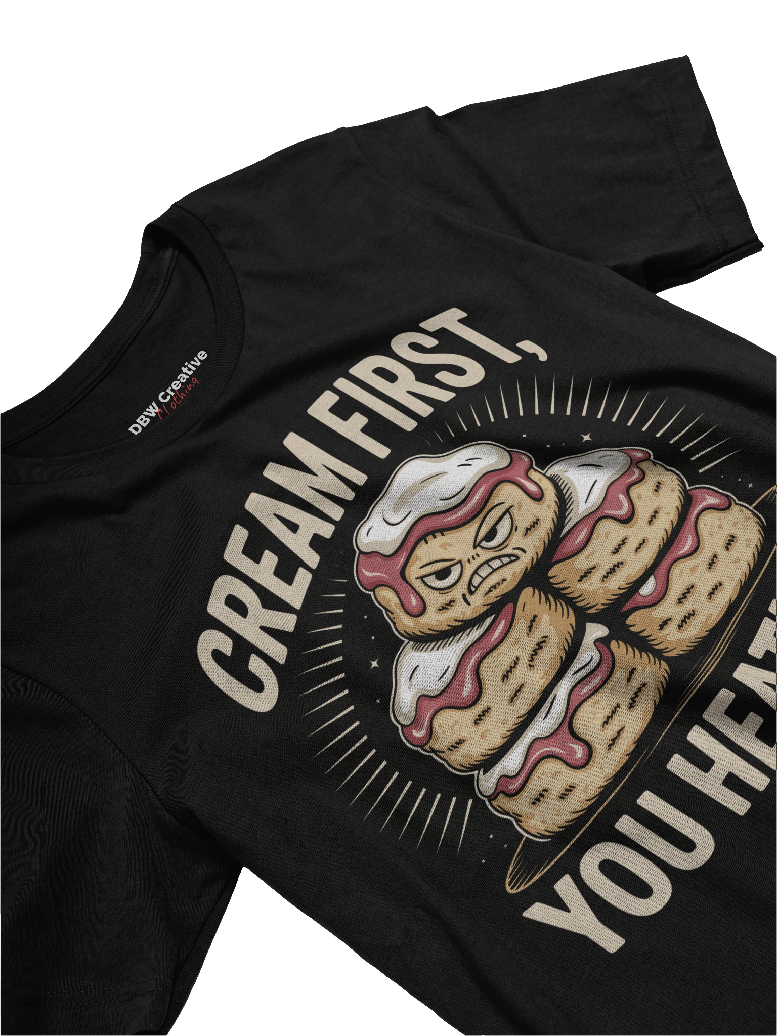 Cream First, You Heathen T-Shirt product image (3)