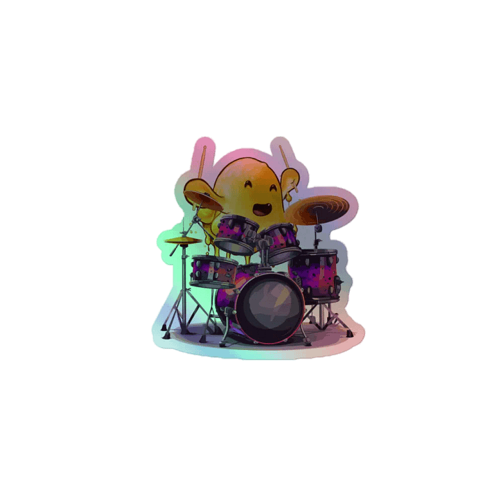 Globert Drums Holo Sticker product image (1)