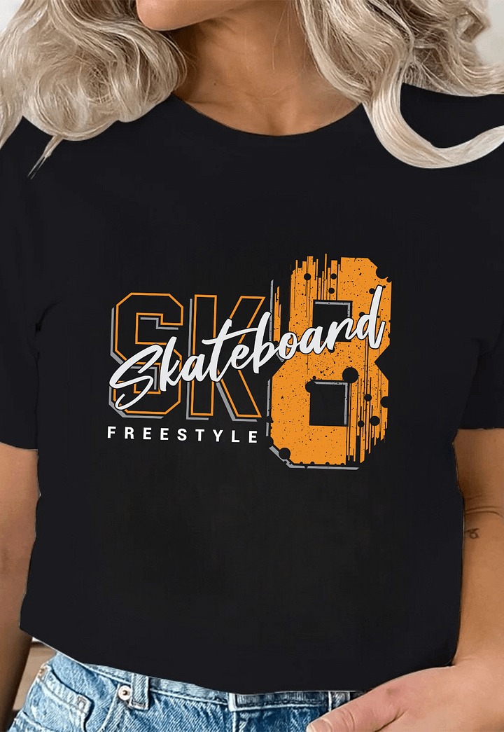 SK8 Freestyle Script T-Shirt product image (1)
