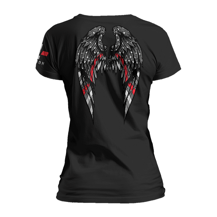 Thin Red Line Angel Wings - Women's Relaxed Fit product image (3)